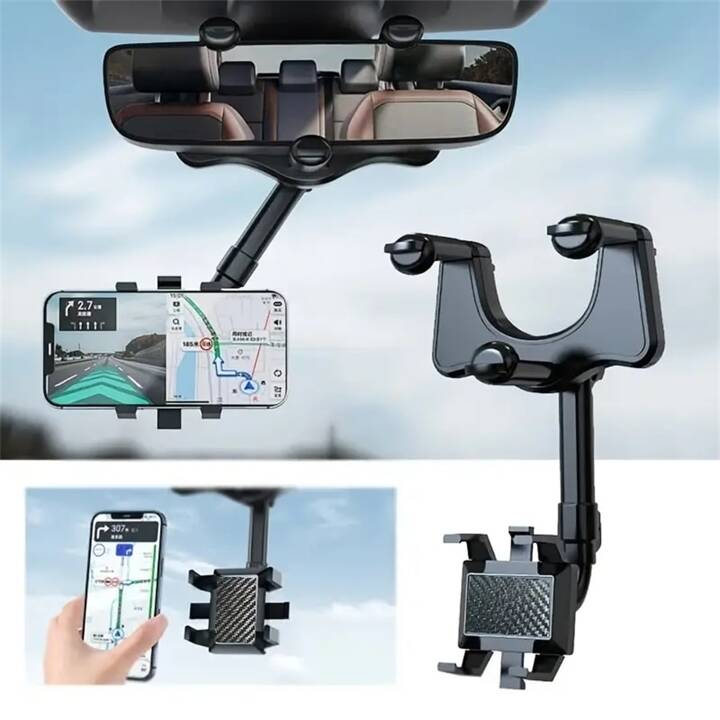 SOPORTE DE CELULAR 360° | ESPEJO RETROVISOR  - ENVÍO GRATIS 🚘🚙