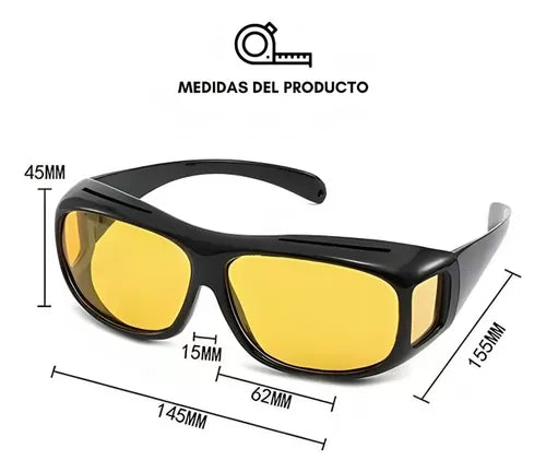 LENTES DE VISIÓN NOCTURNA 2x1 ULTRA HD 😎