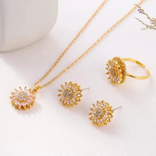 SET GIRASOLES GIRATORIOS | ENVÍO GRATIS 🌻📿💍